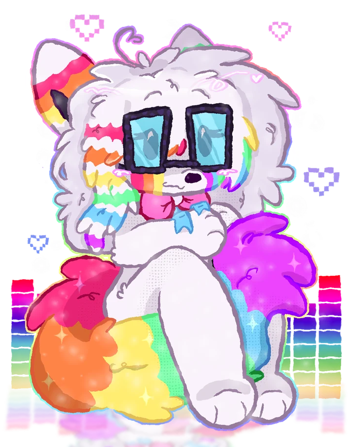 Sparklewolf Radio fursuit character